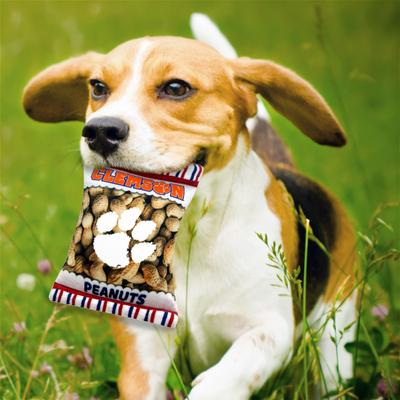 Show full view: Pets First Peanut Bag Squeaky Dog Chew Toy, Clemson slide 3 of 6