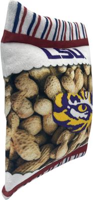 Show full view: Pets First Peanut Bag Squeaky Dog Chew Toy, LSU slide 2 of 6