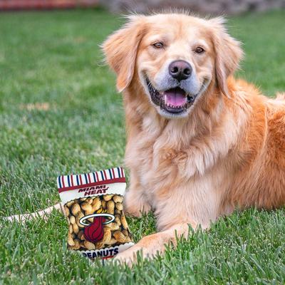 Show full view: Pets First Peanut Bag Squeaky Dog Chew Toy, Miami Heat slide 4 of 6