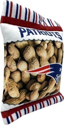 Show full view: Pets First Peanut Bag Squeaky Dog Chew Toy, New England Patriots slide 3 of 7