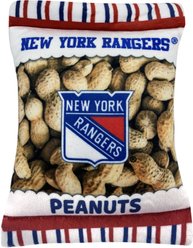 Pets First Peanut Bag Squeaky Dog Chew Toy, New York Rangers slide 1 of 5