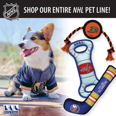 Show full view: Pets First Peanut Bag Squeaky Dog Chew Toy, New York Rangers slide 6 of 7