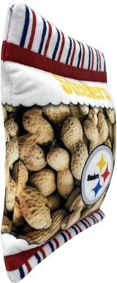 Show full view: Pets First Peanut Bag Squeaky Dog Chew Toy, Pittsburgh Steelers slide 2 of 6