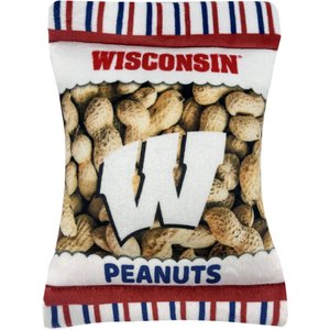 Pets First Peanut Bag Squeaky Dog Chew Toy, Wisconsin