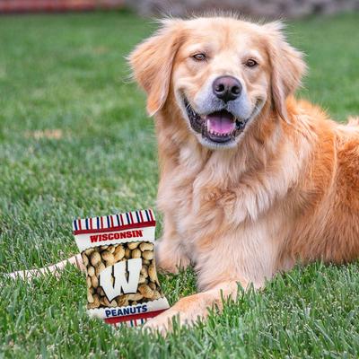 Show full view: Pets First Peanut Bag Squeaky Dog Chew Toy, Wisconsin slide 4 of 6