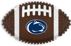 Pets First Penn State Hard Nylon Football Dog Chew Toy, Brown