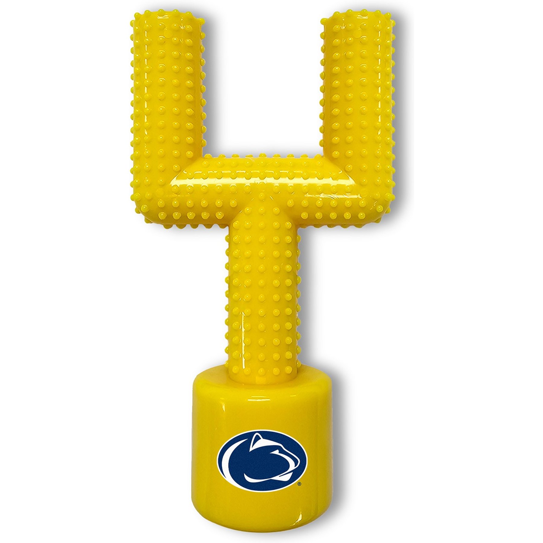 Pets First Penn State Hard Nylon Goal Post Dog Chew Toy, Yellow
