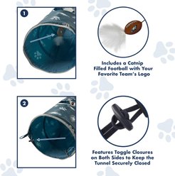 Pets First Philadelphia Eagles Cat Tunnel Toy with Catnip slide 2 of 9