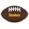 Show in main carousel: Pets First Pittsburgh Steelers Hard Nylon Football Dog Chew Toy, Brown slide 1 of 5