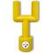 Show in main carousel: Pets First Pittsburgh Steelers Hard Nylon Goal Post Dog Chew Toy, Yellow slide 1 of 6