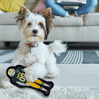Show full view: Pets First Player Tough Squeaky Dog Chew Toy, Green Bay Packers slide 3 of 6