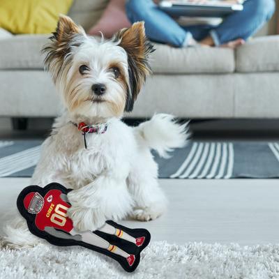 Show full view: Pets First Player Tough Squeaky Dog Chew Toy, Kansas City Chiefs slide 4 of 7