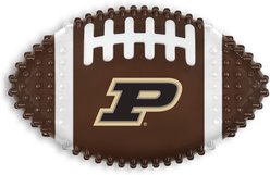 Pets First Purdue Hard Nylon Football Dog Chew Toy, Brown