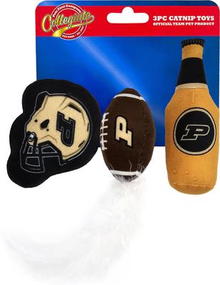 Show full view: Pets First Purdue Plush Cat Toys with Catnip, 3 count slide 6 of 6