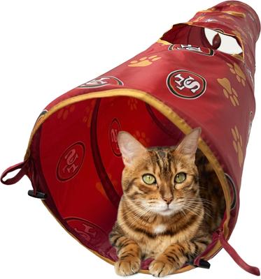 Show full view: Pets First San Francisco 49ers Cat Tunnel Toy with Catnip slide 9 of 9