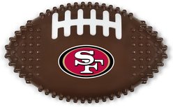 Pets First San Francisco 49ers Hard Nylon Football Dog Chew Toy, Brown