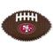 Show in main carousel: Pets First San Francisco 49ers Hard Nylon Football Dog Chew Toy, Brown slide 1 of 6