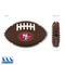 Show in main carousel: Pets First San Francisco 49ers Hard Nylon Football Dog Chew Toy, Brown slide 3 of 6