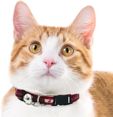 Show full view: Pets First Satin Breakaway Cat Collar, 8 to 12-in neck, 1/2-in wide, Alabama slide 4 of 6