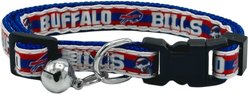 Pets First Satin Breakaway Cat Collar, 8 to 12-in neck, 1/2-in wide, Buffalo Bills