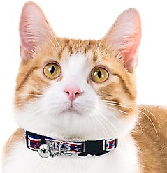Pets First Satin Breakaway Cat Collar, 8 to 12-in neck, 1/2-in wide, Buffalo Bills slide 2 of 5