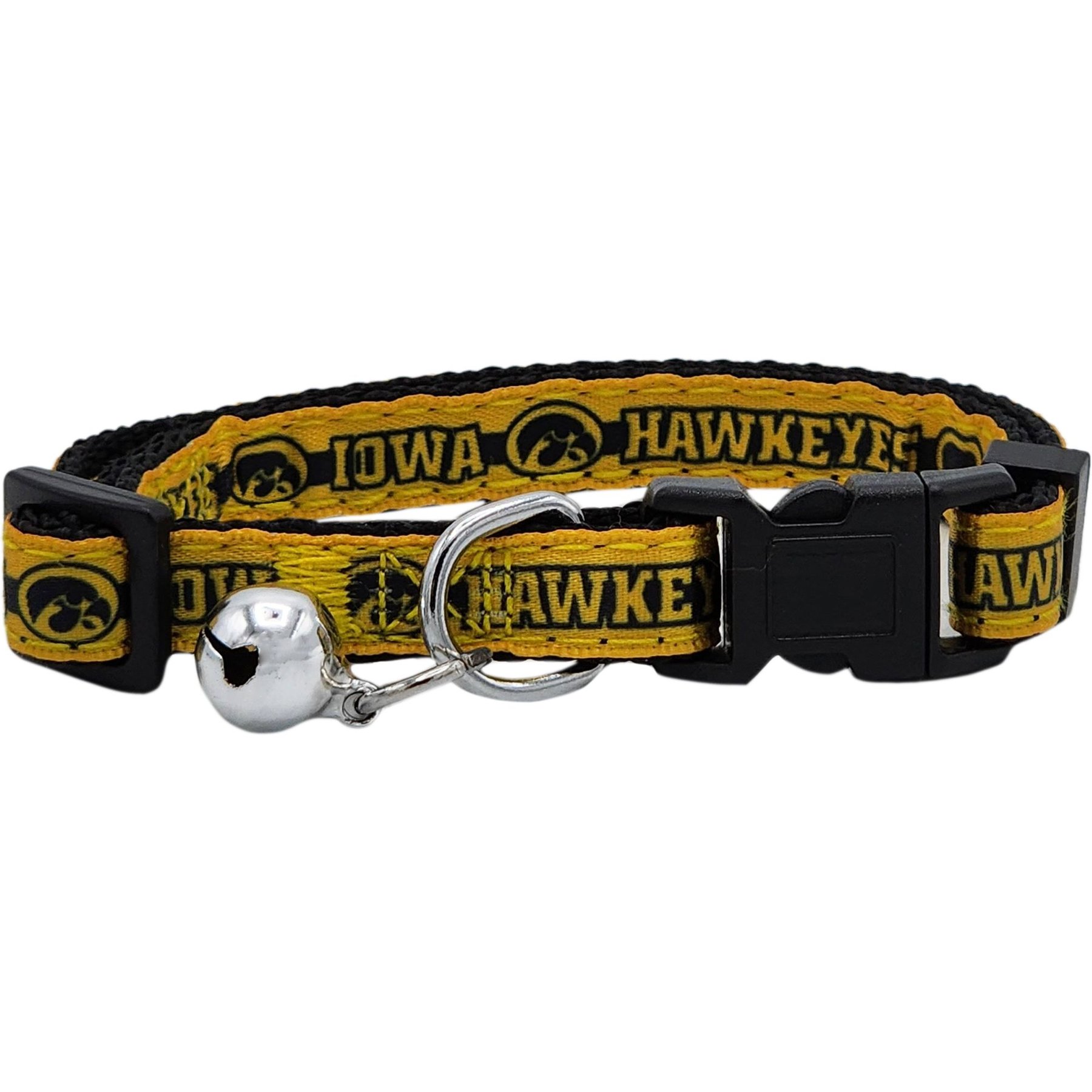 Pets First Satin Breakaway Cat Collar, 8 to 12-in neck, 1/2-in wide, Iowa