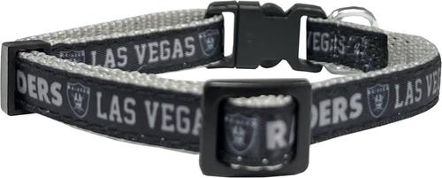 Show full view: Pets First Satin Breakaway Cat Collar, 8 to 12-in neck, 1/2-in wide, Las Vegas Raiders slide 3 of 7