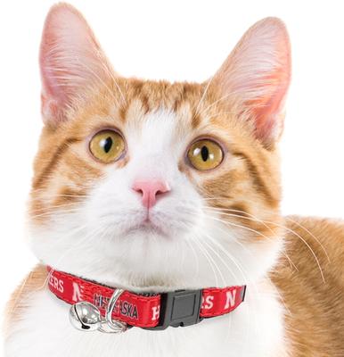 Show full view: Pets First Satin Breakaway Cat Collar, 8 to 12-in neck, 1/2-in wide, Nebraska slide 4 of 6