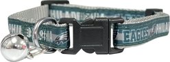 Pets First Satin Breakaway Cat Collar, 8 to 12-in neck, 1/2-in wide, Philadelphia Eagles