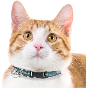 Pets First Satin Breakaway Cat Collar, 8 to 12-in neck, 1/2-in wide, Philadelphia Eagles