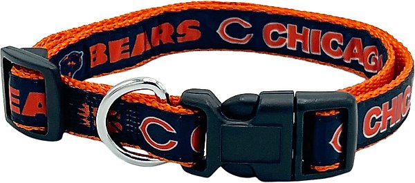 Show full view: Pets First Satin Dog Collar, Chicago Bears, Small slide 1 of 6
