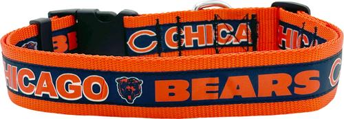 Show full view: Pets First Satin Dog Collar, Chicago Bears, X-Large slide 2 of 6