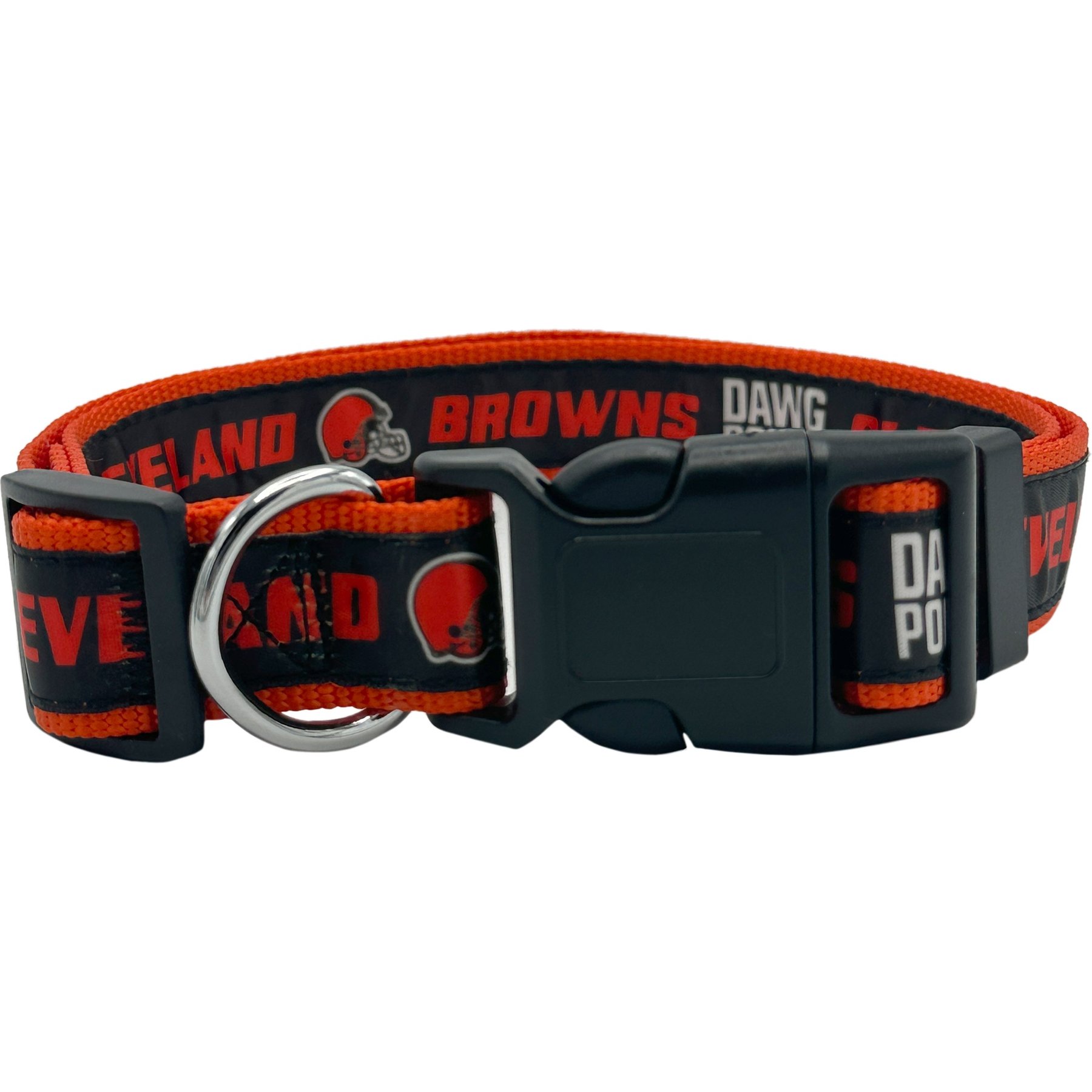 Pets First Satin Dog Collar, Cleveland Browns, Large