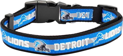 Show full view: Pets First Satin Dog Collar, Detroit Lions, Large slide 2 of 6