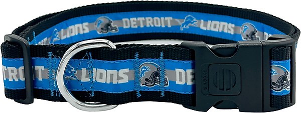 Show full view: Pets First Satin Dog Collar, Detroit Lions, X-Large slide 1 of 6