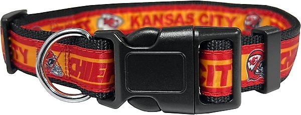 Show full view: Pets First Satin Dog Collar, Kansas City Chiefs, Large slide 1 of 6