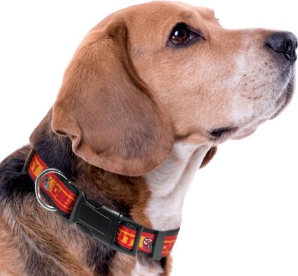 Show full view: Pets First Satin Dog Collar, Kansas City Chiefs, Medium slide 4 of 6
