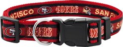 Pets First Satin Dog Collar, San Francisco 49ers, Large