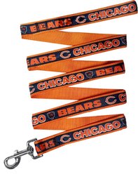 Pets First Satin Dog Leash, Chicago Bears, Large