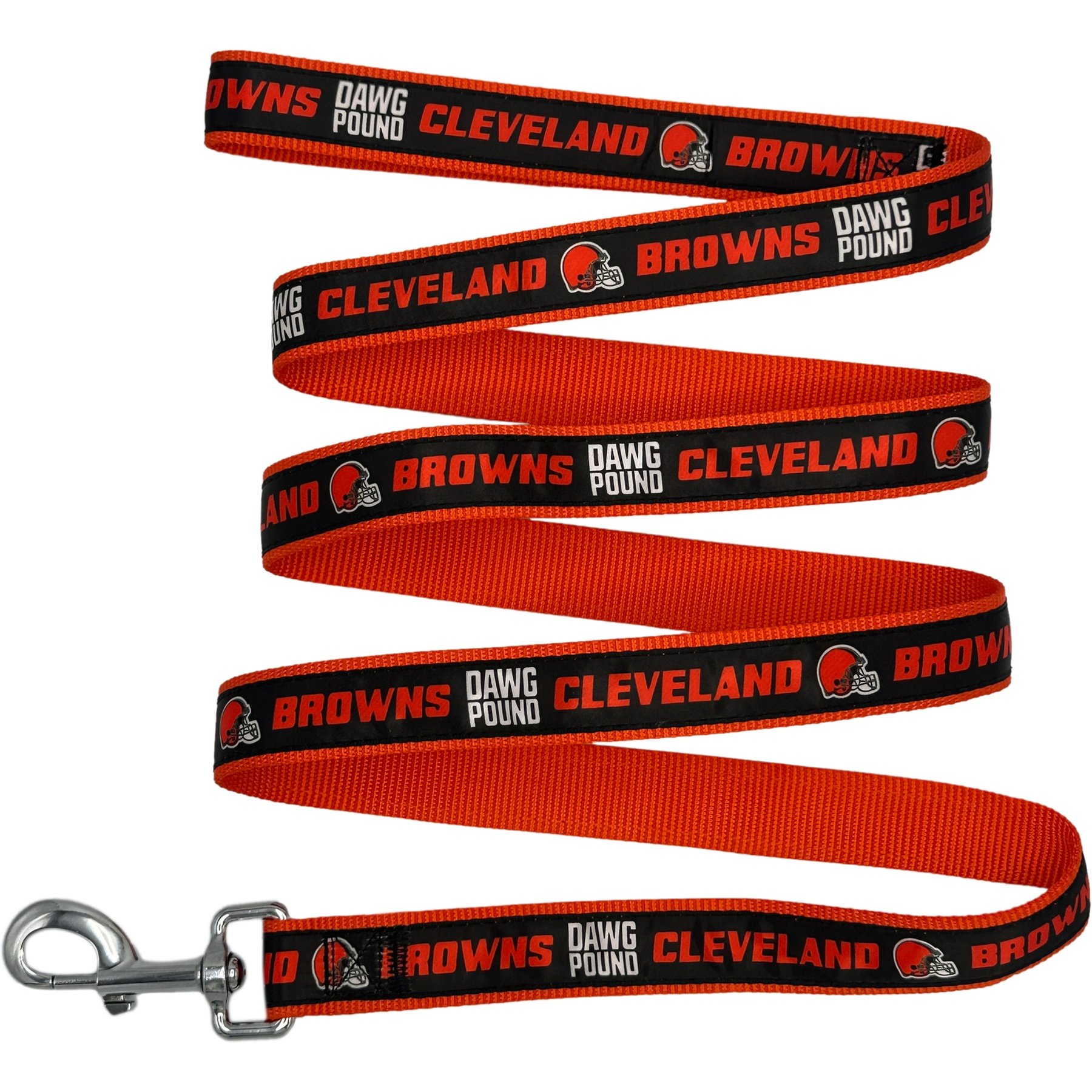 Pets First Satin Dog Leash, Cleveland Browns, Small
