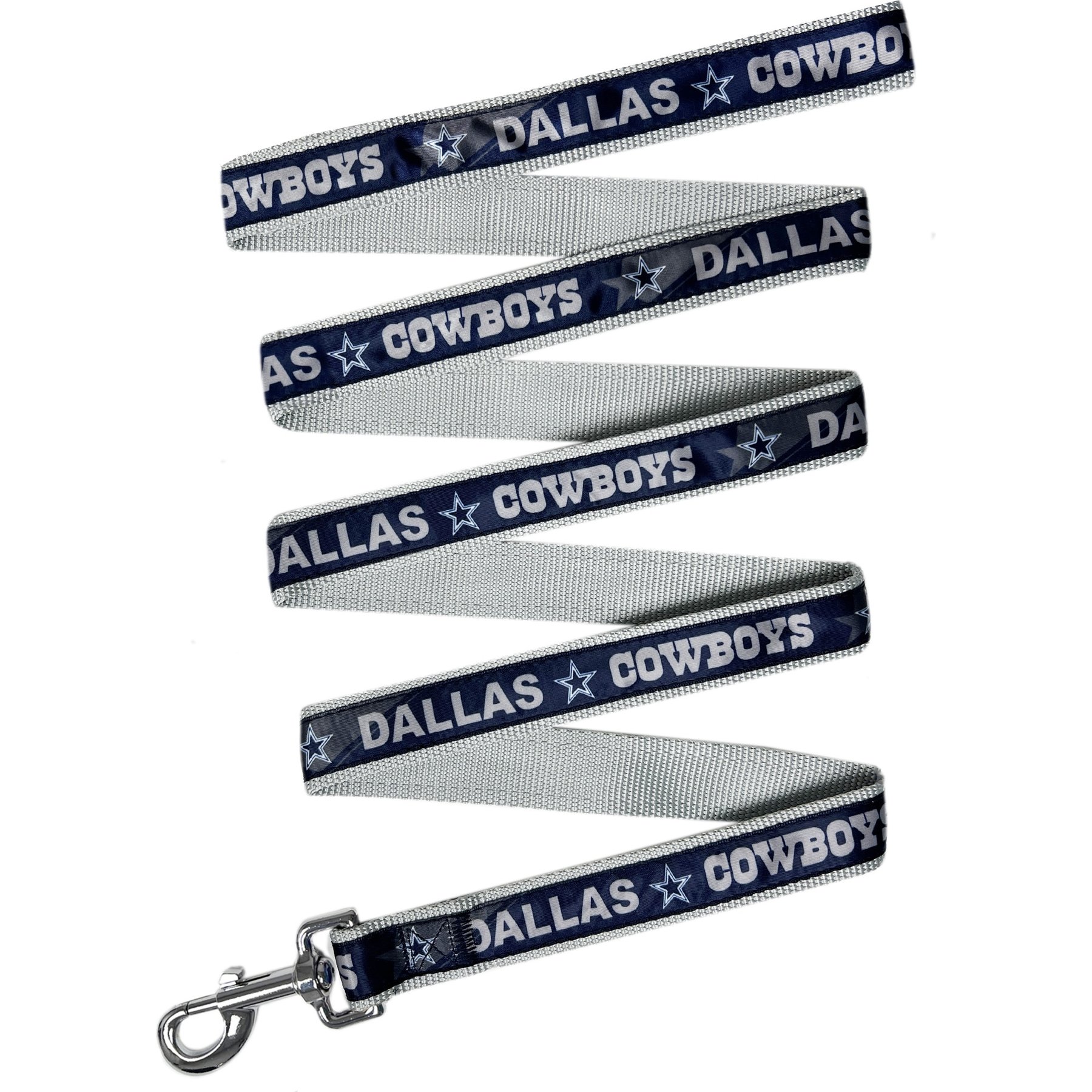 Pets First Satin Dog Leash, Dallas Cowboys, Large