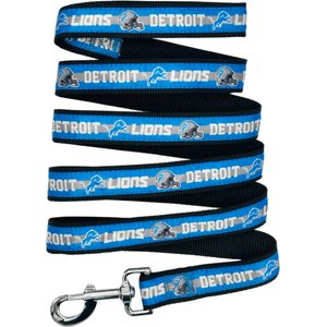 Pets First Satin Dog Leash, Detroit Lions, Small