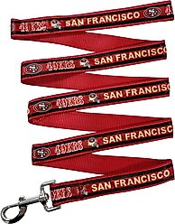Pets First Satin Dog Leash, San Francisco 49ers, Small