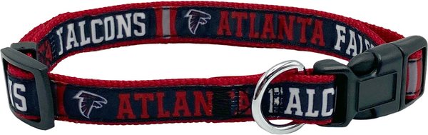Show full view: Pets First Satin Nylon Dog Collar, Atlanta Falcons, Large slide 1 of 5