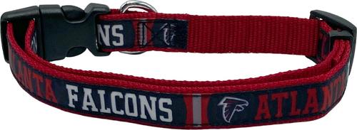 Show full view: Pets First Satin Nylon Dog Collar, Atlanta Falcons, Medium slide 2 of 5