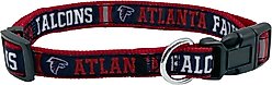 Pets First Satin Nylon Dog Collar, Atlanta Falcons, Small
