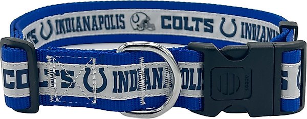 Show full view: Pets First Satin Nylon Dog Collar, Indianapolis Colts, X-Large slide 1 of 6