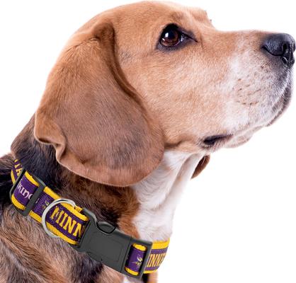 Show full view: Pets First Satin Nylon Dog Collar, Minnesota Vikings, Large slide 4 of 6