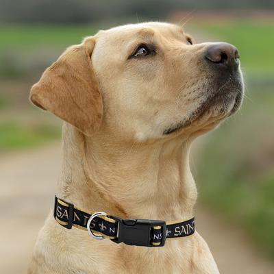 Show full view: Pets First Satin Nylon Dog Collar, New Orleans Saints, Large slide 5 of 6