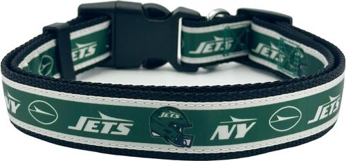 Show full view: Pets First Satin Nylon Dog Collar, New York Jets, Medium slide 3 of 6